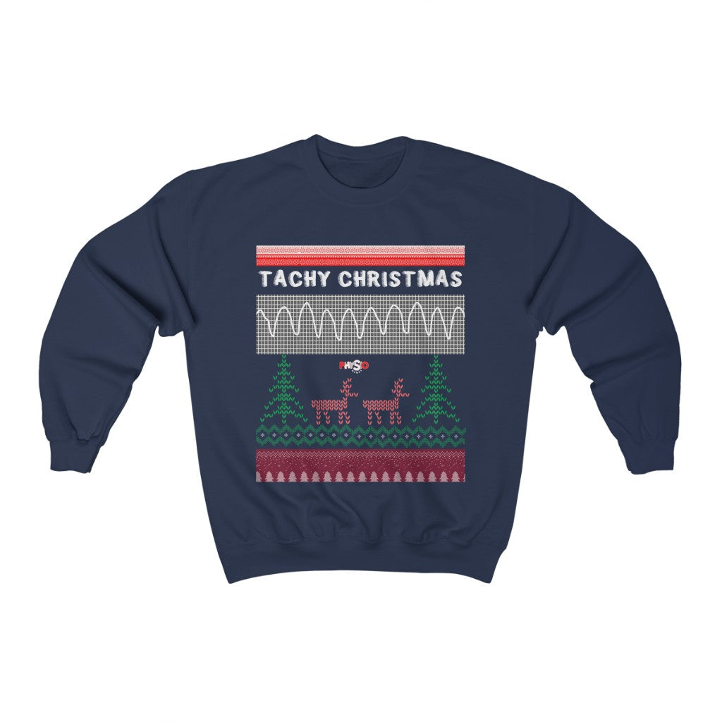 Sweatshirt Tachy Christmas Crewneck Sweatshirt - Physio Memes