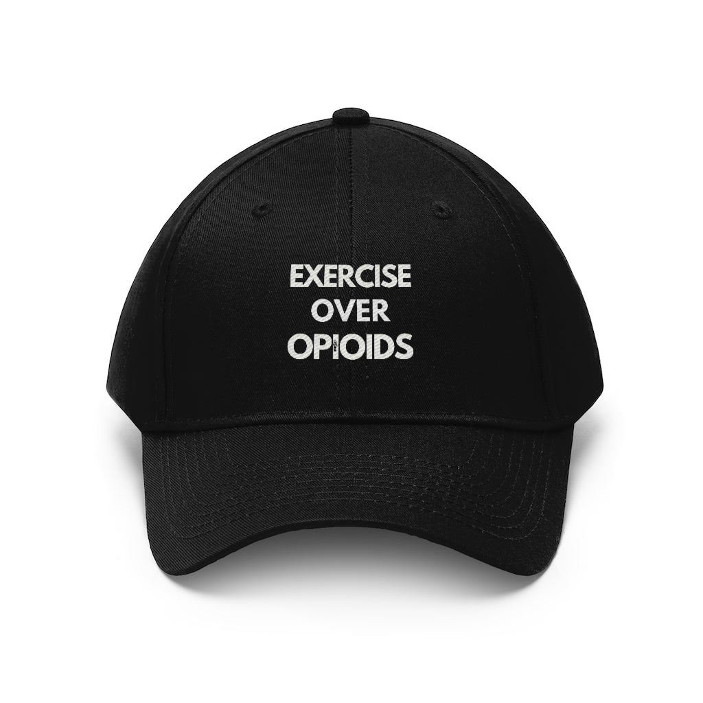 Hats Exercise Over Opioids Twill Cap - Physio Memes