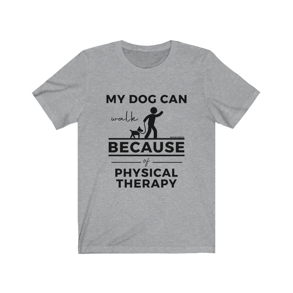 T-Shirt My Dog Can Walk Because of Physical Therapy Shirt - Physio Memes
