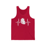 Tank Top Heart with Pulse Men's Tank - Physio Memes