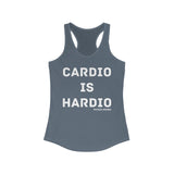 Tank Top Cardio is Hardio Racerback Tank - Physio Memes
