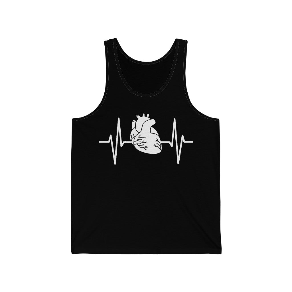 Tank Top Heart with Pulse Men's Tank - Physio Memes