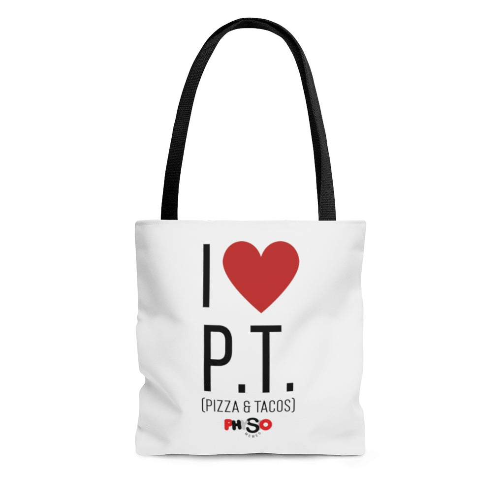 Bags I Love Pizza and Tacos Tote Bag - Physio Memes