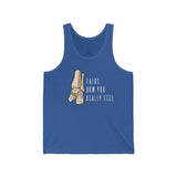Tank Top Talus How You Really Feel Men's Tank - Physio Memes