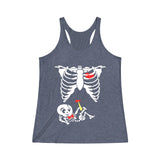 Tank Top Mother and Baby Skeleton Racerback Tank - Physio Memes