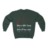Sweatshirt Merry QRS-Tmas Crewneck Sweatshirt - Physio Memes