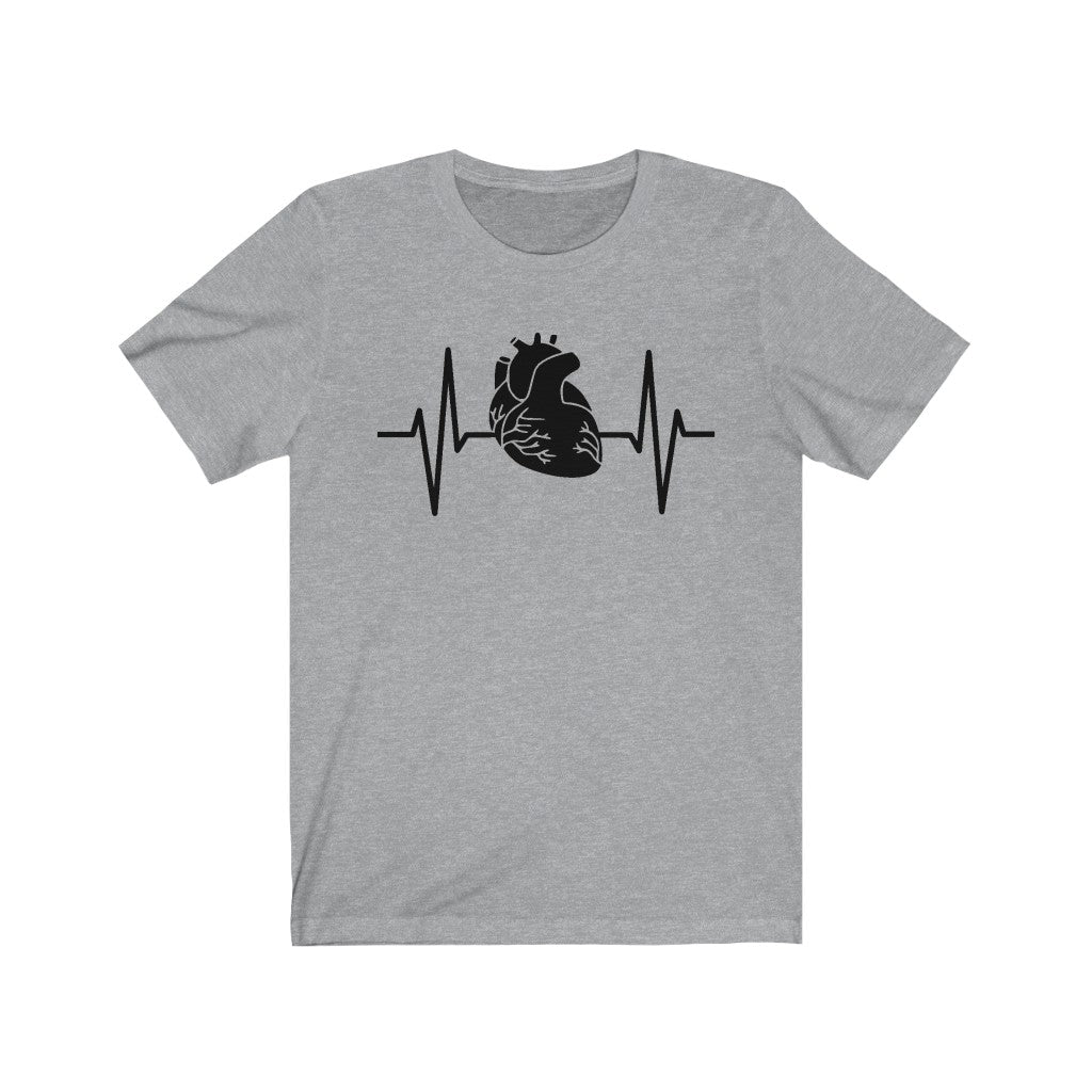 T-Shirt Heart with Pulse Shirt - Physio Memes