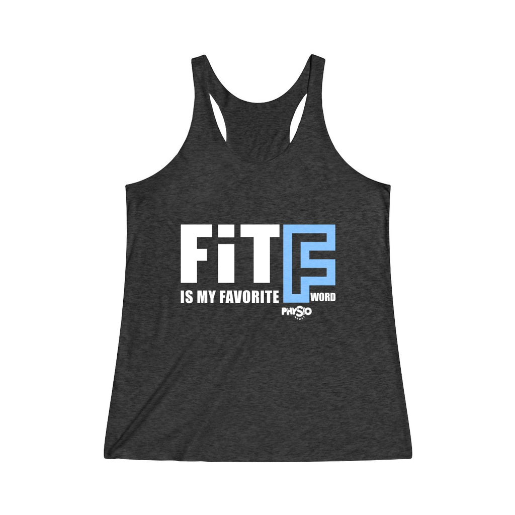 Tank Top FIT Is My Favorite "F" Word Racerback Tank - Physio Memes
