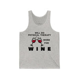 Tank Top Will Do Physical Therapy Work for Wine Men's Tank - Physio Memes
