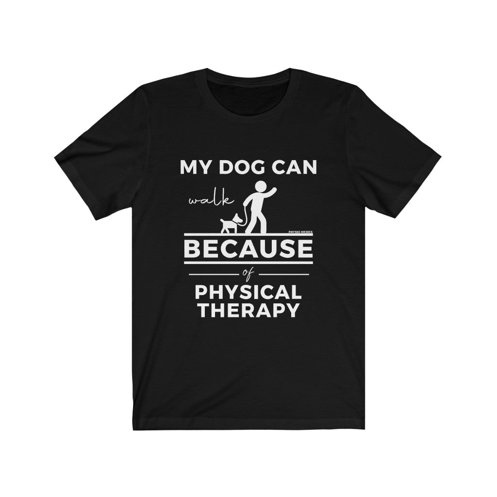T-Shirt My Dog Can Walk Because of Physical Therapy Shirt - Physio Memes