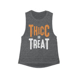 Tank Top Thicc Or Treat Women's Muscle Tank - Physio Memes