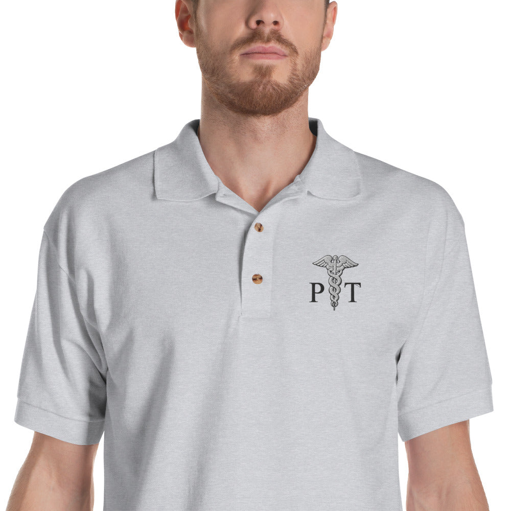 PT Crest Embroidered Polo Shirt - Physio Memes
