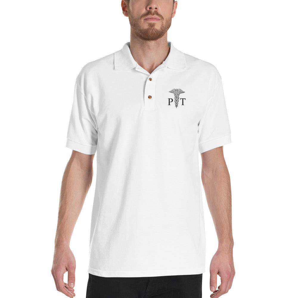 PT Crest Embroidered Polo Shirt - Physio Memes