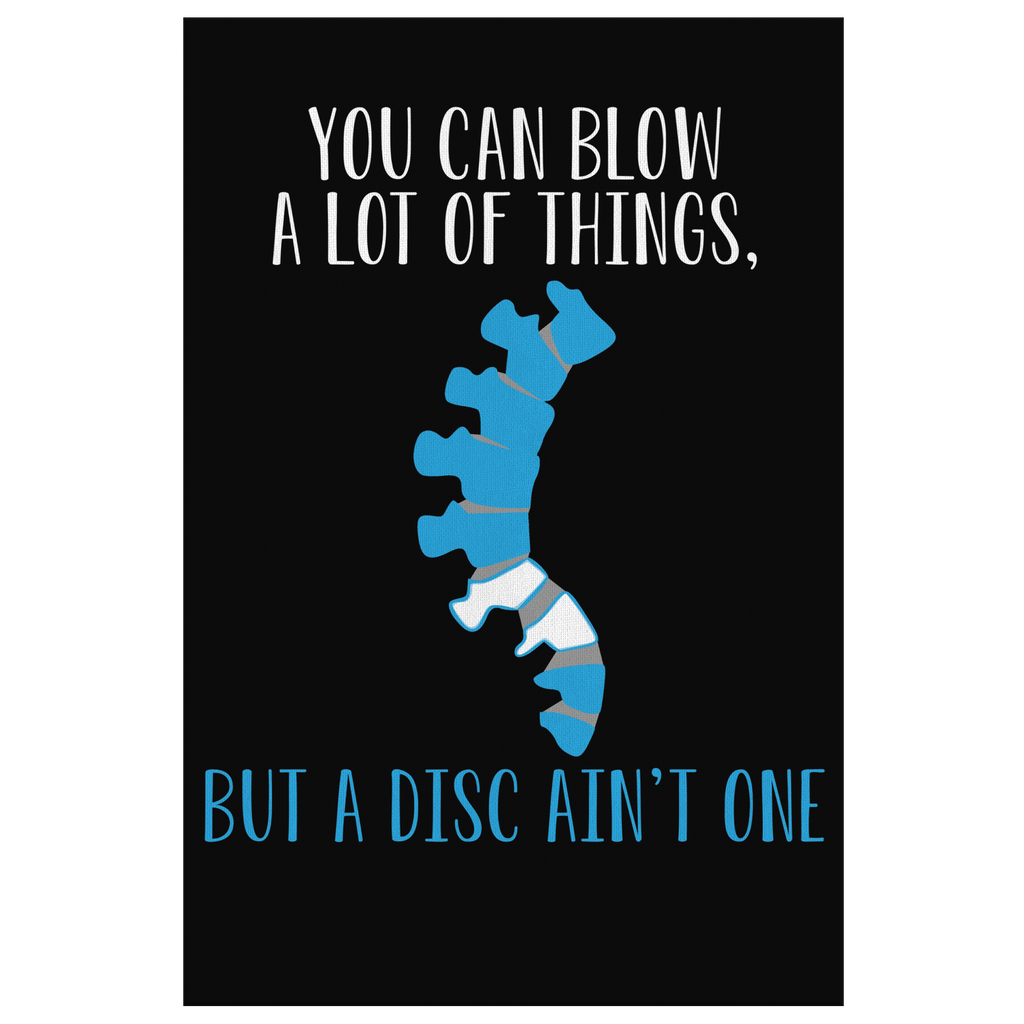 Canvas Wall Art 3 You Can Blow A Lot Of Things, But A Disc AIn't One Canvas - Physio Memes